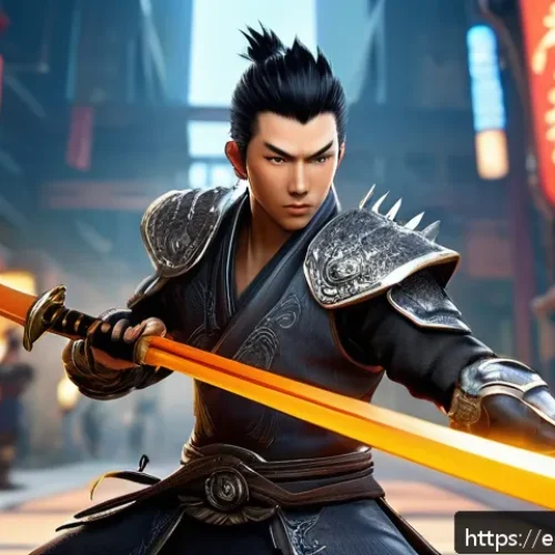 Home 30 블레이드앤소울 곤족 선택 이유 - A small, agile fantasy warrior character inspired by the Gon race from Blade and Soul, dressed in sl...